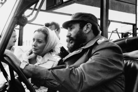 Barbara Walters con Fidel Castro en La Habana, 1977